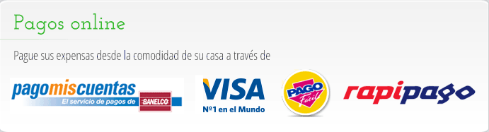 Pagos online: pague sus expensas via pagomiscuentas.com, visa, pago facil o rapipago